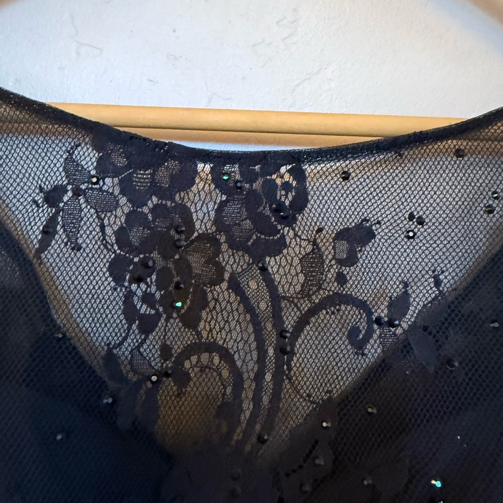 Sherri Hill beaded crop top whimsical - Picture 7 of 10